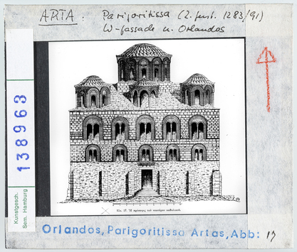 Vorschaubild Arta: Kirche der Madonna Parigoritissa, Westfassade 